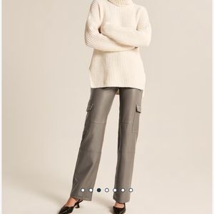 Vegan Leather Cargo 90s Relaxed Pant